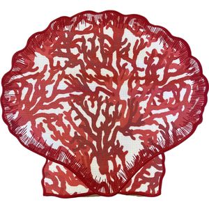 Jogo Americano Coral Vermellho