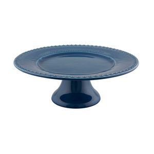 Prato com Pé 22cm Fantasia Azul Bordallo Pnheiro