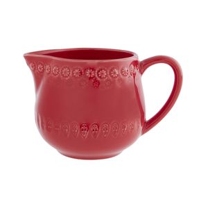 Leiteira 450ml Fantasia Vermelho Bordallo Pinheiro