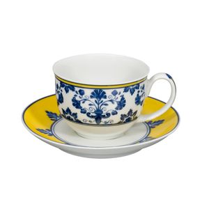 Xícara Café Manhã c/Pires Castelo Branco Vista